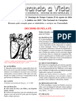 Decidir-Se Pela Fé: Rezemos Pela Vocação para Os Ministérios e Serviços Na Comunidade