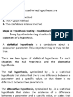 XIV. Hypothesis Testing