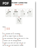 THE WAY I LOVED YOU - Ukulele Tabs Por Taylor Swift en UkuTabs