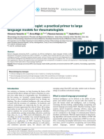 AI Am A Rheumatologist - A Practical Primer To Large Language Models For Rheumatologists