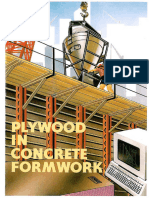 Plywood in Concrete Formwork