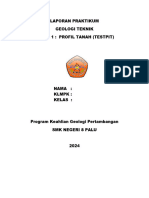 FORMAT LAPORAN PRAKTIKUM Acara 1 Profil Tanah Test Pit