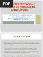 Toma, Interpretación y Análisis de Pruebas de Laboratorio APH 01 - 2014