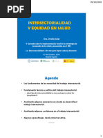 Intersectorialidad y Equidad en Salud