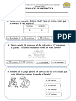 Ficha de Matemática Simulacro I Matemática