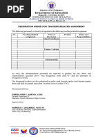 Designation Order For Teaching-Related Assignment