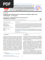 Segmented Arch Technique For The Correction of Crowding in Angle S Class I Malocclusion - A Case Report