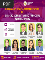 Brochure - Diplomado Derecho Administrativo y Procesal Administrativo