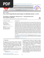 Post Covid-19 Fungal Infection and Its Impact On Orthodontic Practice: A Review