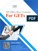 Basic MS Office Training Proposal