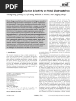 Tuning of CO2 Reduction Selectivity On Metal Electrocatalysts Wang2017