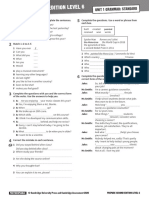 PREPARE 6 Grammar Standard Unit 01