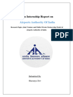 Internship Report On Joint Venture and PPP