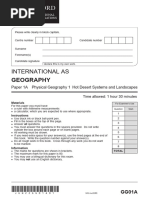 As Geography Unit 1a Question Paper Jun22 CR