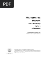 2020 Pre University h1 Mathematics