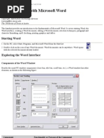 Getting Started With Microsoft Word