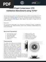 Centrifugal Compressor Benchmark