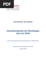 Caracterización de Psicólogos (As) en Chile