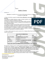 Trabalho 2º Trimestre - Auditoria Contábil