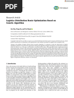 Computational Intelligence and Neuroscience - 2022 - Xin - Logistics Distribution Route Optimization Based On Genetic