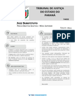 TJPR 2023 Juiz Substitutojuizsubstituto Tipo 4