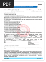 Format For Caste Certificate For SC/ST Candidates: Annexure I