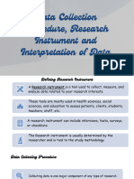 1 Data Collection Procedure Research Instrument and Interpretation of Data