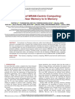 A Survey of MRAM-Centric Computing From Near Memory To in Memory