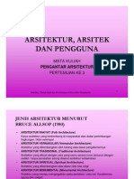 Arsitektur Arsitek Dan Pengguna