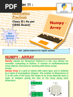 Numpy - Array