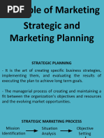 Strategic and Marketing Planning L6