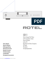 ROTEL CD11 User Manual