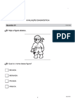 Avaliação Diagn LP Aluno 3ºanoef