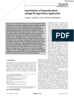 Starch ST Rke - 2020 - Das - Synthesis and Characterization of Superabsorbent Cellulose Based Hydrogel For Agriculture