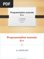 Programmation Avancée C++ AHMADI 2023 - 2024