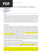 Dafermos, Manolis - Rethinking The Crisis in Social Psychology A Dialectical Perspective - 2015