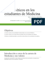 Valores Eticos en Los Estudiantes de Medicina