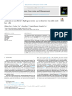 Ammonia As An Effective Hydrogen Carrier and A Clean Fuel For Solid Oxide Fuel Cells