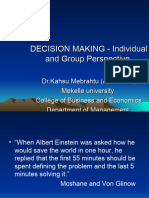 Chapter 10 Decision Making