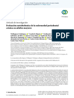 Metabolomic Evaluation of Chronic Periodontal Disease in Es