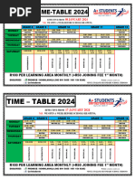 Time Table 2024