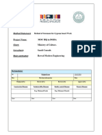 Method of Statement Gypsum Board Works &ITP