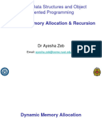 Data Structure and Object Oriented Programing Recursion DSOOP-DMAandRecursion