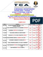 Programacion Domingo 11-08-24 Las Palmeras - Fut 11 - 8vos y 4tos Copa Oro y Plata