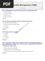 Total Quality Management (Set 4)