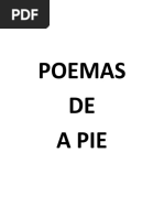 Poemas de A Pie