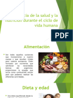 Importancia de La Salud y La Nutrición Durante