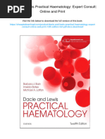 Dacie and Lewis Practical Haematology: Expert Consult: Online and Print. 12th Edition. ISBN 0702066966, 978-0702066962