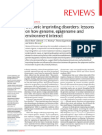 Genomic Imprinting Disorders Lessons On How Genome, Epigenome and Environment Interact.