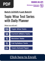 UPSC 2025 Topic Wise Test Series With NOTES